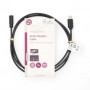 Adaptateur USB-C™ | USB 2.0 | USB-C™ Mâle | 3.5 mm Femelle | 1.00 m | Rond | Plaqué nickel | PVC | Noir | Label