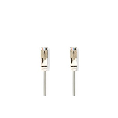 Câble réseau CAT5e | SF/UTP | RJ45 Male | RJ45 Male | 1.50 m | Rond | PVC | Gris | Label