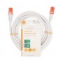 Câble réseau CAT6 | RJ45 Male | RJ45 Male | U/UTP | 3.00 m | Rond | PVC | Blanc | Label