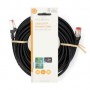 Câble réseau CAT6 | RJ45 Male | RJ45 Male | S/FTP | 10.0 m | Rond | LSZH | Noir | Label