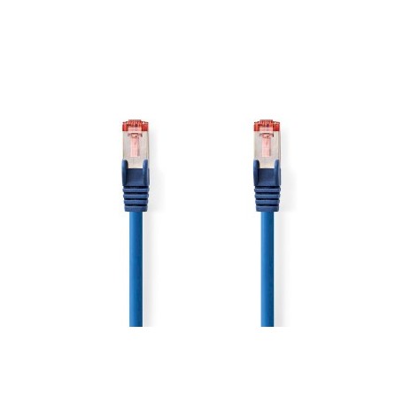Câble réseau CAT6 | RJ45 Male | RJ45 Male | S/FTP | 15.0 m | Rond | LSZH | Bleu | Label