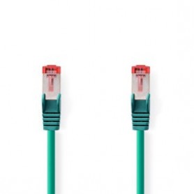 Câble réseau CAT6 | RJ45 Male | RJ45 Male | S/FTP | 10.0 m | Rond | LSZH | Vert | Label