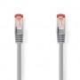 Câble réseau CAT6 | RJ45 Male | RJ45 Male | S/FTP | 1.00 m | Rond | LSZH | Gris | Label