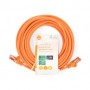 Câble réseau CAT6 | RJ45 Male | RJ45 Male | S/FTP | 10.0 m | Rond | LSZH | Orange | Label