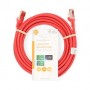 Câble réseau CAT6 | RJ45 Male | RJ45 Male | S/FTP | 5.00 m | Rond | LSZH | Rouge | Label