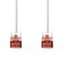 Câble réseau CAT6 | RJ45 Male | RJ45 Male | S/FTP | 0.50 m | Rond | LSZH | Blanc | Label