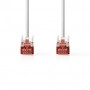 Câble réseau CAT6 | RJ45 Male | RJ45 Male | S/FTP | 15.0 m | Rond | LSZH | Blanc | Label