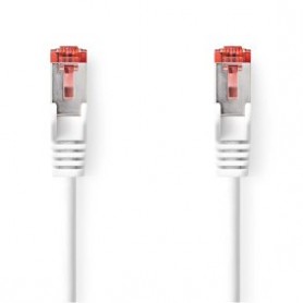 Câble réseau CAT6 | RJ45 Male | RJ45 Male | S/FTP | 2.00 m | Rond | LSZH | Blanc | Label