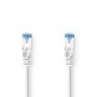 Câble réseau CAT6a | S/FTP | RJ45 Male | RJ45 Male | 0.25 m | Snagless | Rond | LSZH | Blanc | Label