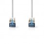 Câble réseau CAT6a | S/FTP | RJ45 Male | RJ45 Male | 0.25 m | Snagless | Rond | LSZH | Blanc | Label