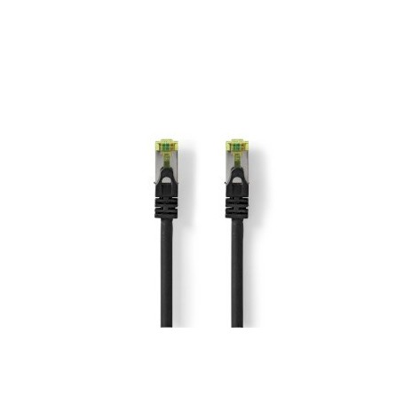 Câble réseau CAT7 | S/FTP | RJ45 Male | RJ45 Male | 1.00 m | Snagless | Rond | LSZH | Noir | Label
