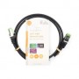 Câble réseau CAT7 | S/FTP | RJ45 Male | RJ45 Male | 1.00 m | Snagless | Rond | LSZH | Noir | Label