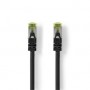 Câble réseau CAT7 | S/FTP | RJ45 Male | RJ45 Male | 2.00 m | Snagless | Rond | LSZH | Noir | Label