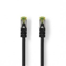Câble réseau CAT7 | S/FTP | RJ45 Male | RJ45 Male | 2.00 m | Snagless | Rond | LSZH | Noir | Label