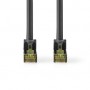 Câble réseau CAT7 | S/FTP | RJ45 Male | RJ45 Male | 2.00 m | Snagless | Rond | LSZH | Noir | Label