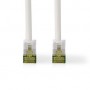 Câble réseau CAT7 | S/FTP | RJ45 Male | RJ45 Male | 5.00 m | Snagless | Rond | LSZH | Blanc | Label