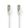 Câble réseau Cat 8.1 | S/FTP | RJ45 Male | RJ45 Male | 1.00 m | Rond | LSZH | Blanc | Label