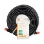 Câble réseau CAT6 | RJ45 Male | RJ45 Male | U/UTP | 20.0 m | Dehors | Rond | PE | Noir | Label