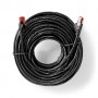 Câble réseau CAT6 | RJ45 Male | RJ45 Male | U/UTP | 30.0 m | Dehors | Rond | PE | Noir | Label