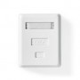 Boîte murale réseau | Sur le mur | 1-Port port(s) | UTP CAT6 | Droit | Femelle | Plaqué or | ABS | Blanc | Boîte