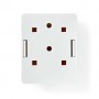 Boîte murale réseau | Sur le mur | 1-Port port(s) | UTP CAT6 | Droit | Femelle | Plaqué or | ABS | Blanc | Boîte