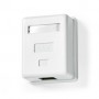 Boîte murale réseau | Sur le mur | 1-Port port(s) | UTP CAT6 | Droit | Femelle | Plaqué or | ABS | Blanc | Boîte