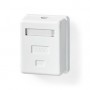 Boîte murale réseau | Sur le mur | 1-Port port(s) | UTP CAT6 | Droit | Femelle | Plaqué or | ABS | Blanc | Boîte