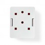 Boîte murale réseau | Sur le mur | 1-Port port(s) | STP CAT6 | Droit | Femelle | Plaqué or | PVC | Blanc | Boîte