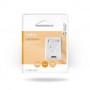 Boîte murale réseau | Sur le mur | 1-Port port(s) | STP CAT6 | Droit | Femelle | Plaqué or | PVC | Blanc | Boîte