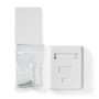 Boîte murale réseau | Sur le mur | 1-Port port(s) | STP CAT6 | Droit | Femelle | Plaqué or | PVC | Blanc | Boîte
