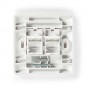 Plaque frontale réseau Keystone | Plaque Frontale RJ45 | 2-Port port(s) | ABS | Blanc | Boîte