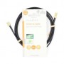 Câble d\'antenne | SMA Mâle | SMA femelle | Plaqué or | 50 Ohm | Blindé simple | 2.00 m | Rond | PVC | Noir | Label
