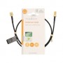 Câble d\'antenne | SMA femelle | SMA Mâle | Plaqué or | 50 Ohm | Blindé simple | 0.50 m | Rond | Tressé | Noir | Label