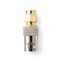 Adaptateur SMA | SMA Mâle | BNC Female | Plaqué or | 50 Ohm | Droit | Cuivre | Or | 2 pièces | Boîte