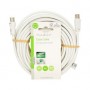 Câble Coax | IEC (Coax) Mâle | IEC (Coax) Femelle | Plaqué nickel | 90 dB | 75 Ohm | Double blindage | 10.0 m | Rond | PVC | Blanc | Label