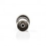 Conencteur IEC ( Coax) | Droit | Femelle | Plaqué nickel | 75 Ohm | Vis | Diamètre d\'entrée de câble: 7.0 mm | Métal | Argent | 2 pièces | Boîte