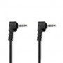 Câble vidéo audio | 3.5 mm Mâle | 3.5 mm Mâle | Plaqué nickel | 2.00 m | Rond | PVC | Noir
