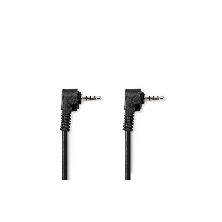 Câble vidéo audio | 3.5 mm Mâle | 3.5 mm Mâle | Plaqué nickel | 2.00 m | Rond | PVC | Noir