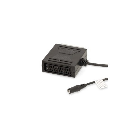 Câble SCART | SCART Mâle | SCART Femelle / 3.5 mm Femelle | Plaqué nickel | 480p | 0.20 m | Rond | PVC | Noir | Boîte