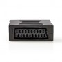 Adaptateur Péritel | SCART Femelle | SCART Femelle | Plaqué nickel | Droit | ABS | Noir | 1 pièces | Boîte