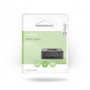 Adaptateur Péritel | SCART Femelle | SCART Femelle | Plaqué nickel | Droit | ABS | Noir | 1 pièces | Boîte