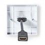 Boîte Murale HDMI™ | 1x HDMI™ Female | 4K@60Hz | Sortie HDMI ™ | Noir | 18 Gbps | Plaqué or | Boîte