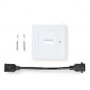Boîte Murale HDMI™ | 1x HDMI™ Female | 4K@60Hz | Sortie HDMI ™ | Noir | 18 Gbps | Plaqué or | Boîte