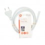 Câble d\'alimentation | Euro Masculin | IEC-320-C7 | Droit | Droit | Plaqué nickel | 2.00 m | Plat | PVC | Blanc | Label