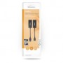 USB Extender | USB 2.0 | 1x USB-A Male | 1x RJ45 Female | 1x USB-A femelle | 1x RJ45 Female | 50 m | 480 Mbps | Plaqué nickel | Rond | PVC | Noir | Boîte