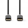 Câble Display Port | DisplayPort Mâle | DisplayPort Mâle | 8K@60Hz | Plaqué or | 2.00 m | Rond | PVC | Anthracite | Boîte