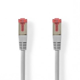 Câble réseau CAT6 | RJ45 Male | RJ45 Male | SF/UTP | 0.25 m | Rond | PVC | Gris | Label