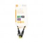 Câble réseau CAT7 | S/FTP | RJ45 Male | RJ45 Male | 0.25 m | Snagless | Rond | LSZH | Noir | Label