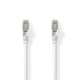Câble réseau Cat 8.1 | S/FTP | RJ45 Male | RJ45 Male | 20.0 m | Rond | LSZH | Blanc | Label