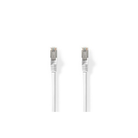 Câble réseau Cat 8.1 | S/FTP | RJ45 Male | RJ45 Male | 20.0 m | Rond | LSZH | Blanc | Label
